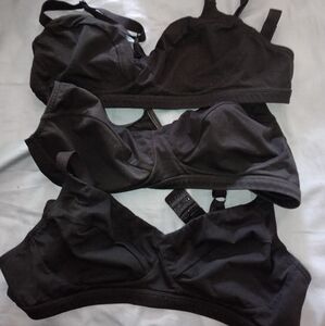 Three Organic Basics XXL Bra Black